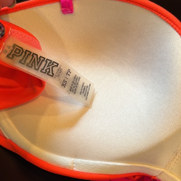 PINK Orange & Pink Bikini Top - Picture 6 of 6